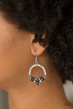 Load image into Gallery viewer, On The Uptrend- Black Earrings
