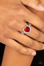 Load image into Gallery viewer, Committed to Cupid - red Ring
