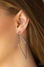 Load image into Gallery viewer, Geo Grunge - silver earrings
