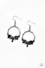 Load image into Gallery viewer, On The Uptrend- Black Earrings

